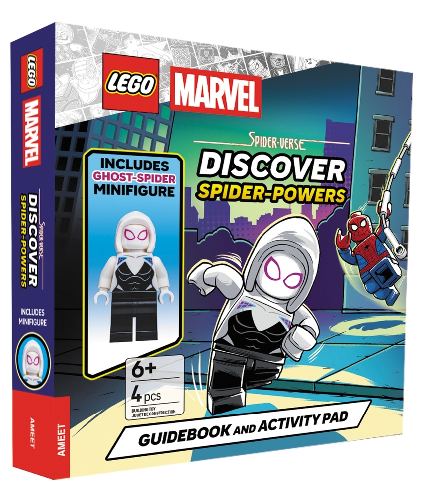 Lego Marvel Spider-Verse Discover Spider-Powers: Includes Ghost-Spider Minifigure, Guidebook, and Activity Pad cover