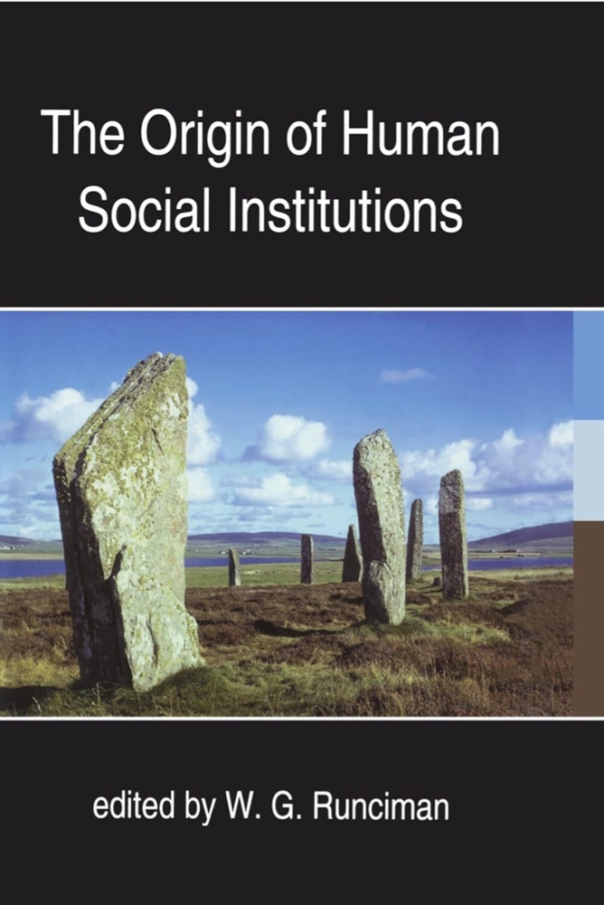 The Origin of Human Social Institutions cover