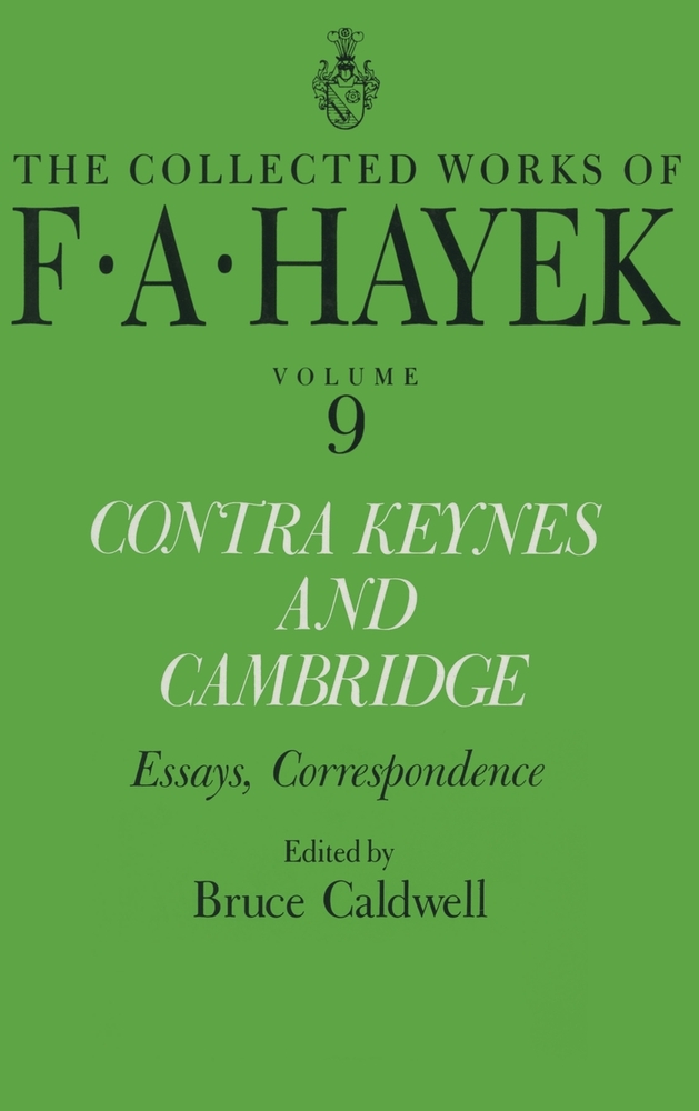 Contra Keynes and Cambridge: Essays, Correspondence cover