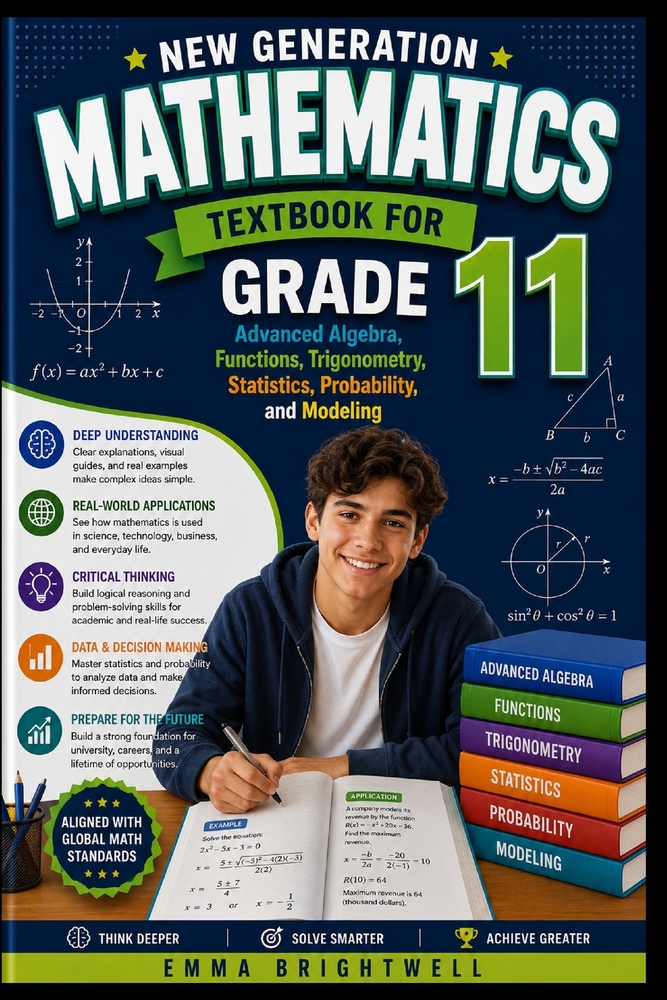 New Generation Mathematics Textbook for Grade 11: Advanced Algebra, Functions, Trigonometry, Statistics, Probability, and Modeling cover