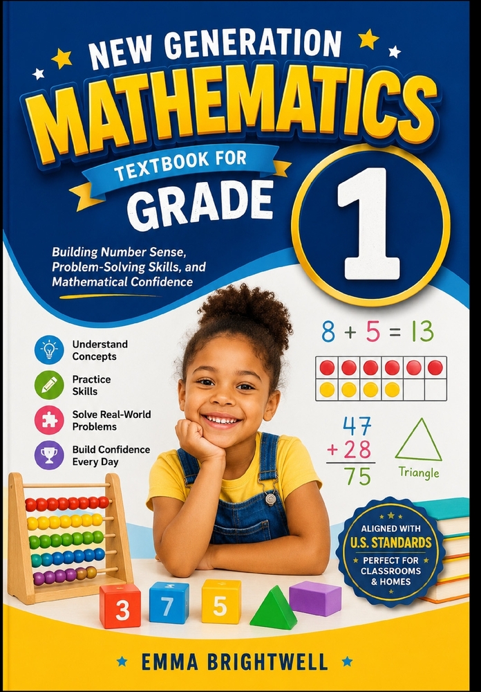 New Generation Mathematics Textbook for Grade 1: Building Number Sense, Problem-Solving Skills, and Mathematical Confidence cover