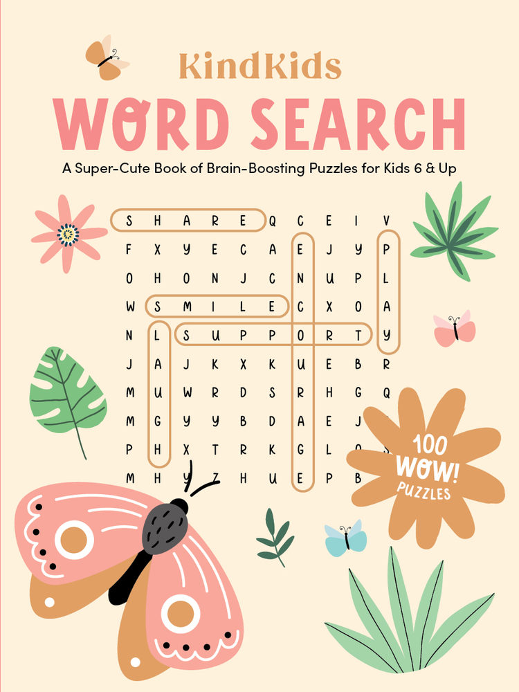 Kindkids Word Search: A Super-Cute Book of Brain-Boosting Puzzles for Kids 6 & Up cover