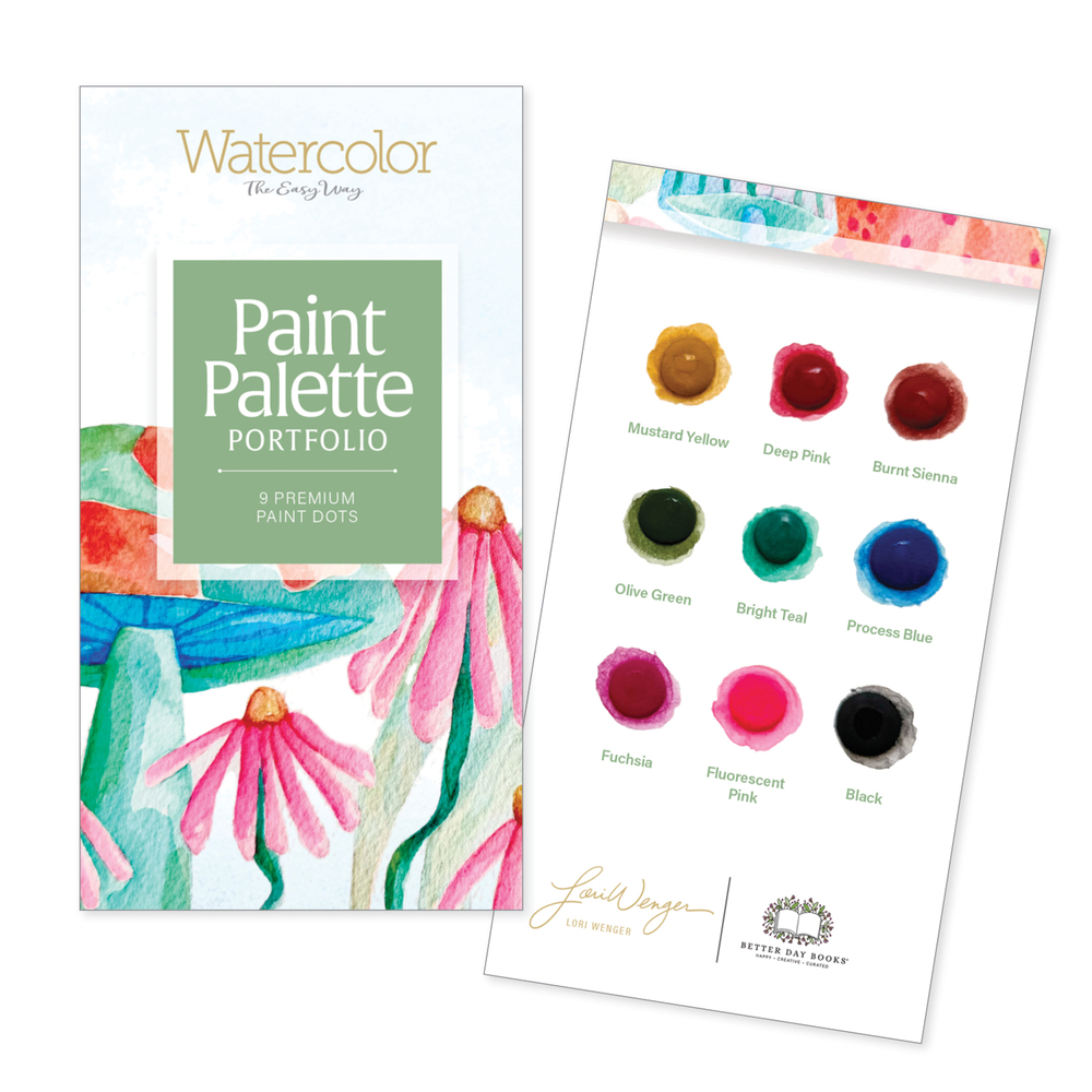 Watercolor the Easy Way Paint Palette Portfolio Garden: 9 Premium Paint Dots cover