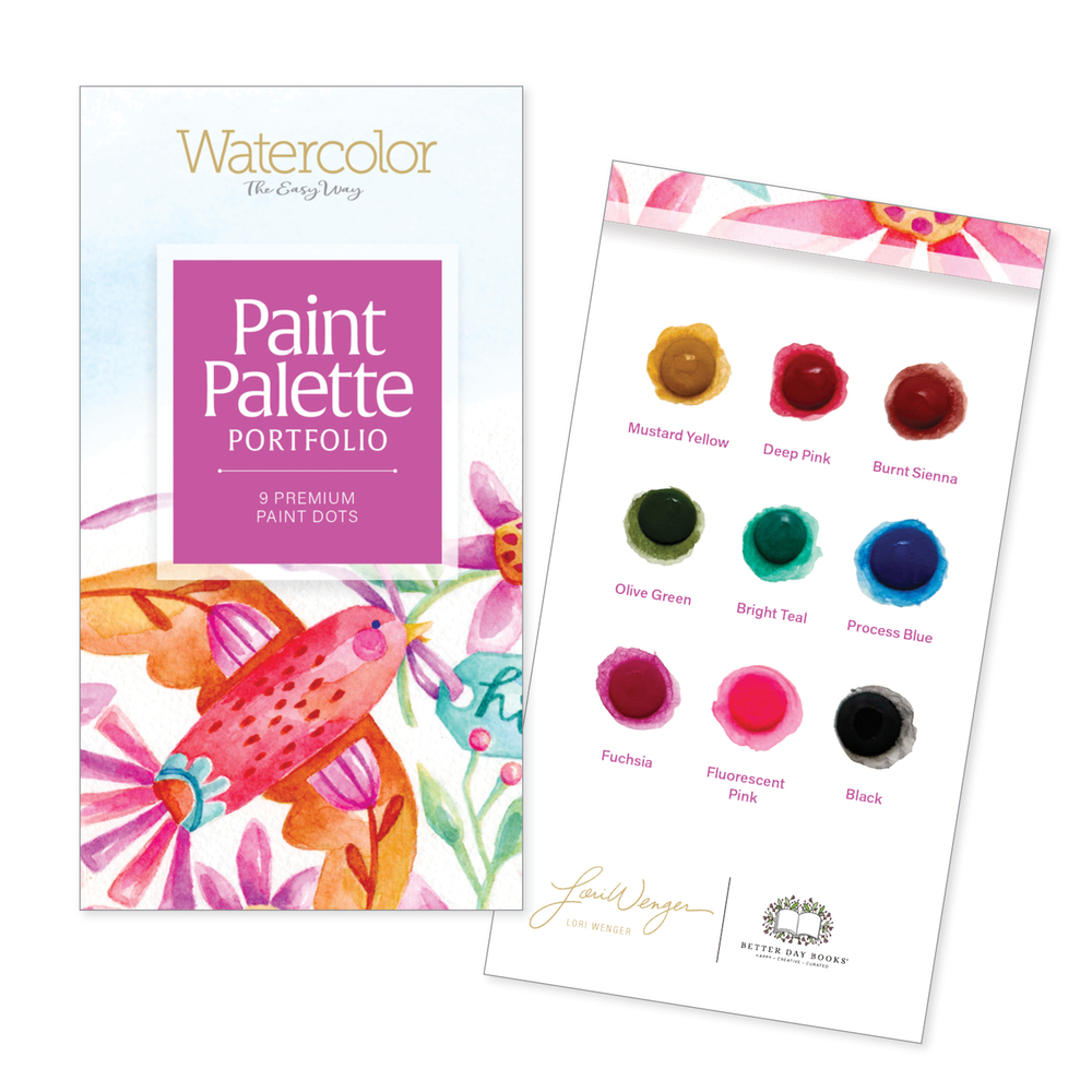 Watercolor the Easy Way Paint Palette Portfolio Friends: 9 Premium Paint Dots cover