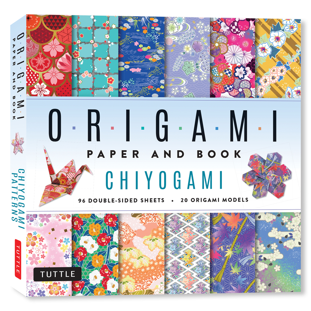 Chiyogami Origami Paper and Book: 20 Easy Models with 96 High Quality Folding Sheets (Double-Sided) cover