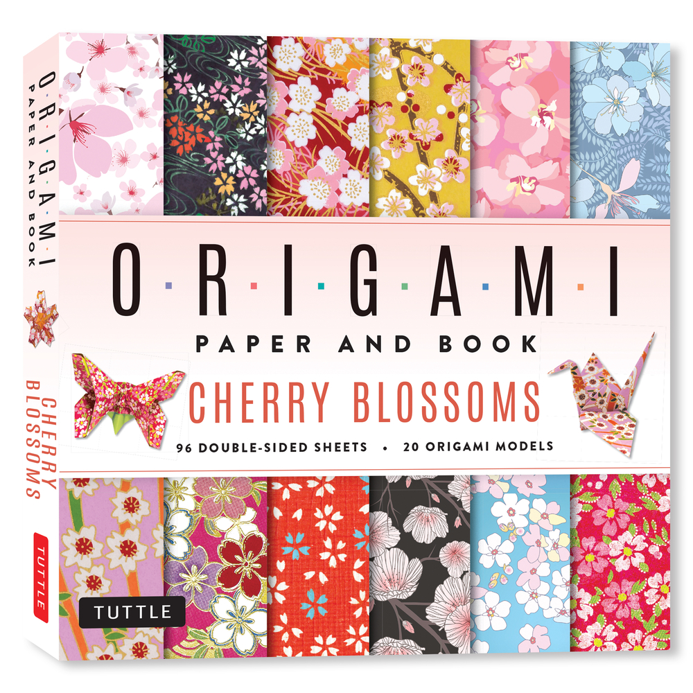 Cherry Blossoms Origami Paper and Book: 20 Easy Models with 96 High Quality Folding Sheets (Double-Sided) cover