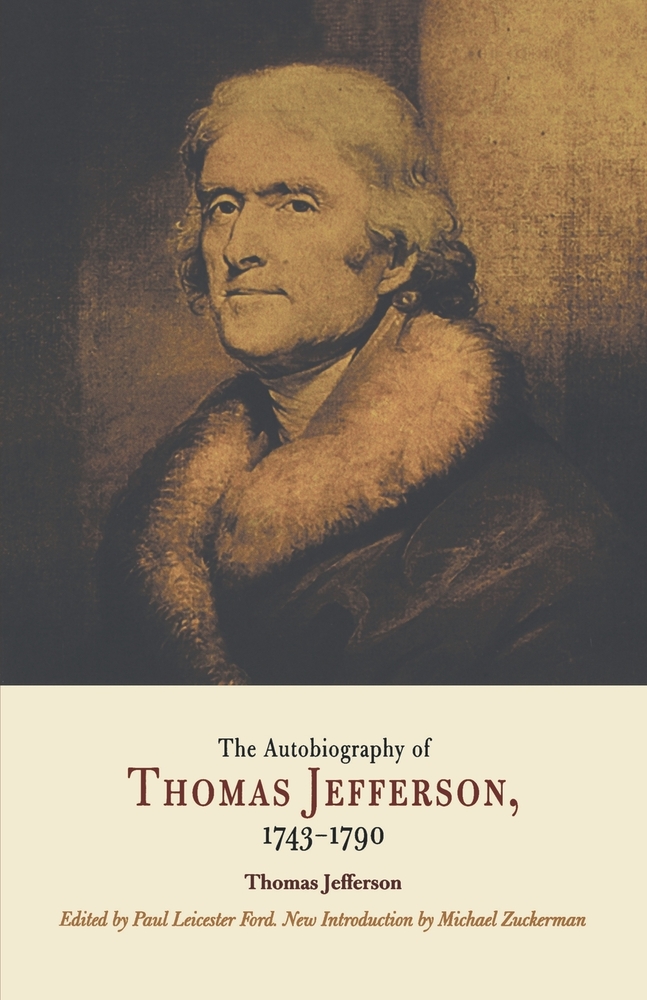 Autobiography of Thomas Jefferson, 1743-1790 cover
