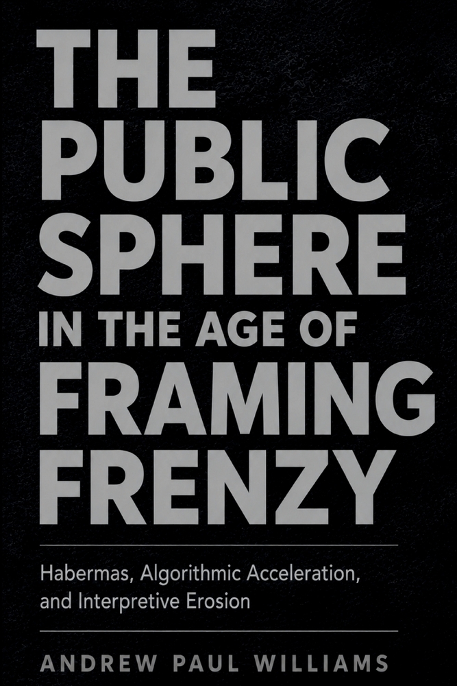The Public Sphere in the Age of Framing Frenzy: Habermas, Algorithmic Acceleration, and Interpretive Erosion cover