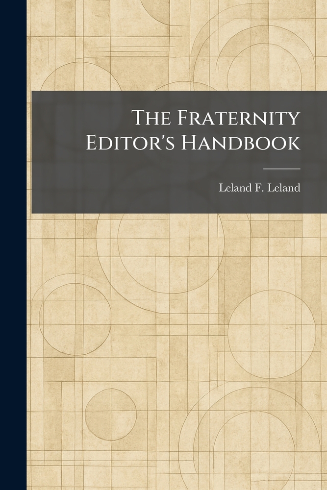 The Fraternity Editor's Handbook cover