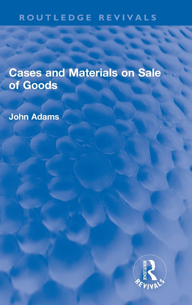 Cases and Materials on Sale of Goods cover