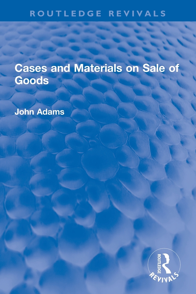 Cases and Materials on Sale of Goods cover