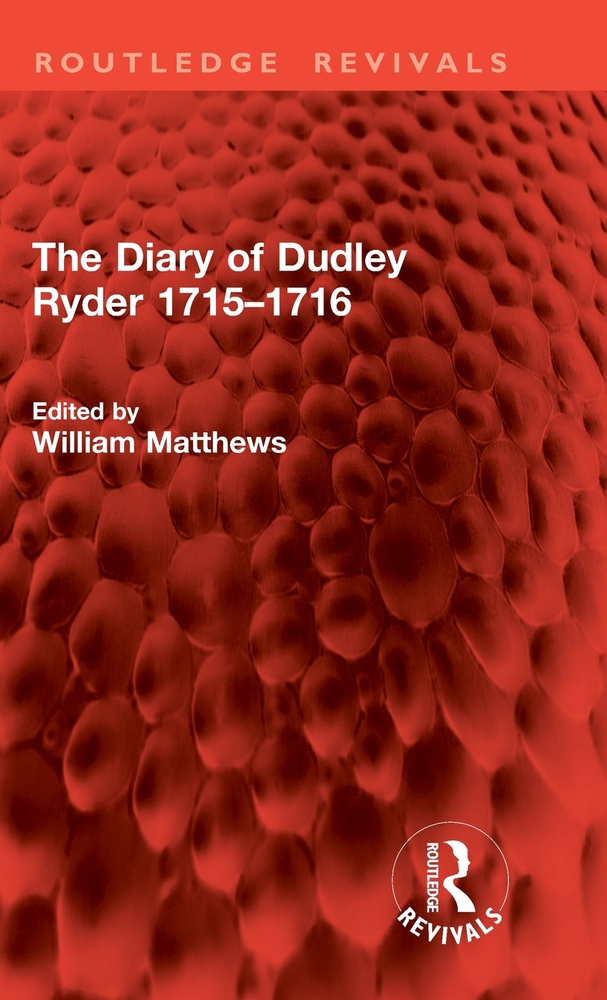 The Diary of Dudley Ryder 1715-1716 cover