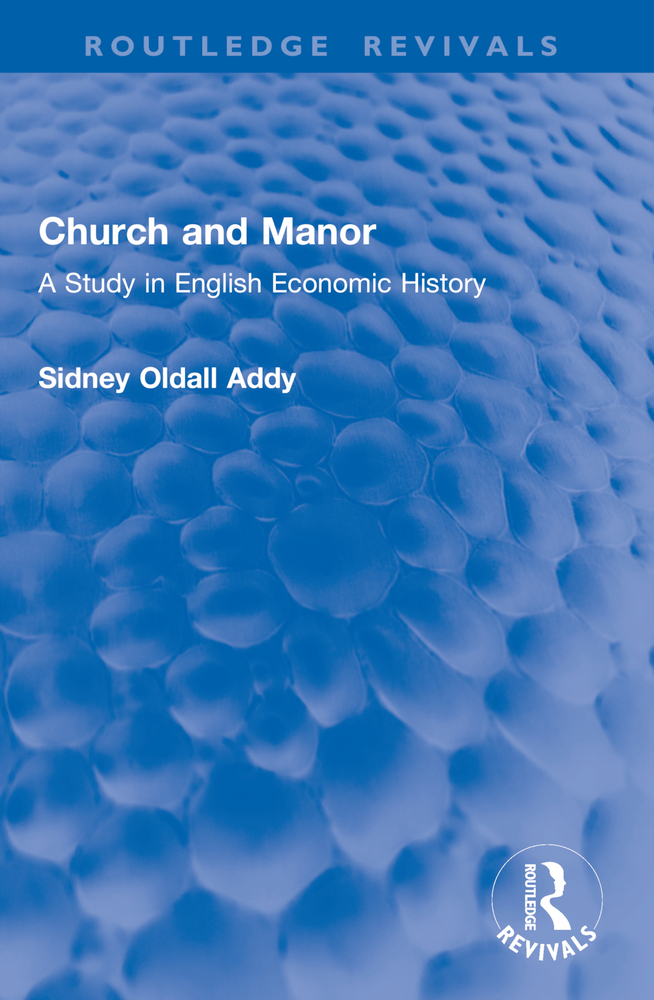 Church and Manor: A Study in English Economic History cover