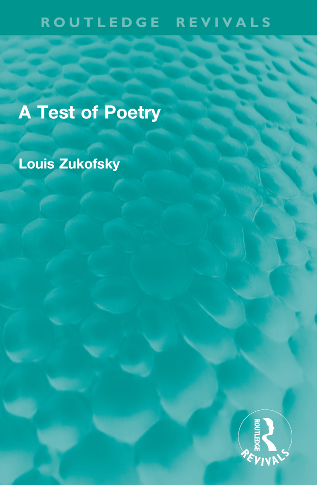A Test of Poetry cover