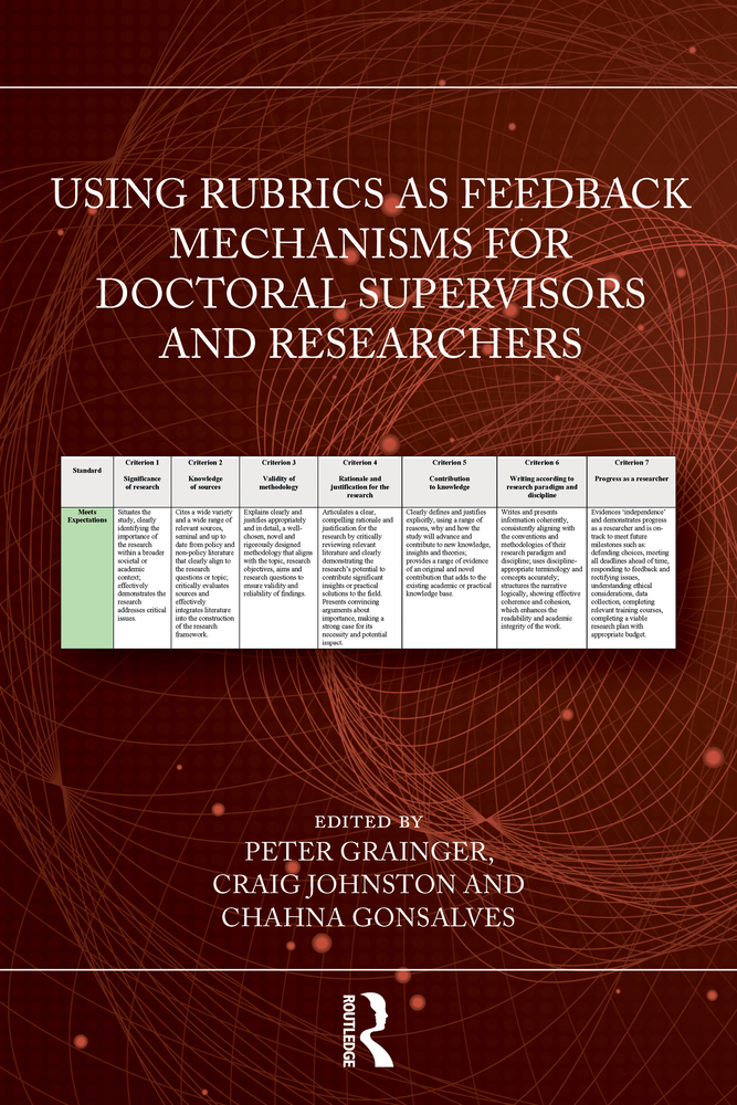Using Rubrics as Feedback Mechanisms for Doctoral Supervisors and Researchers cover