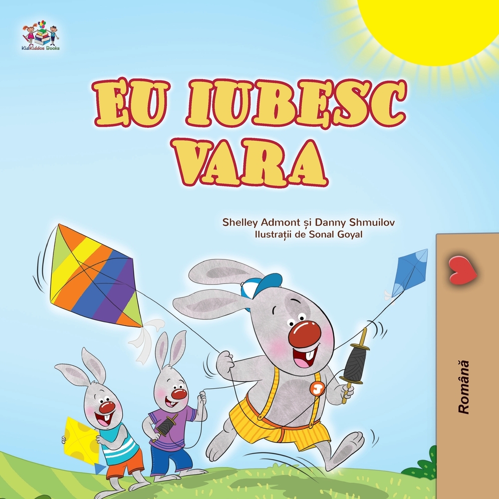 I Love Summer (Romanian Children's Book) cover