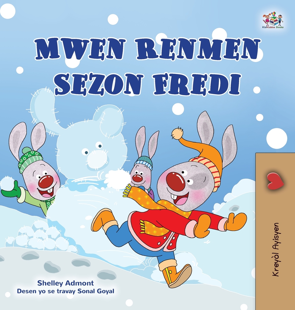 I Love Winter (Haitian Creole Book for Kids) cover