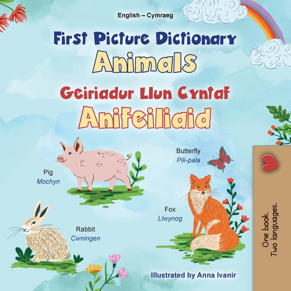 First Picture Dictionary - Animals (English Welsh Bilingual Children's Book) cover