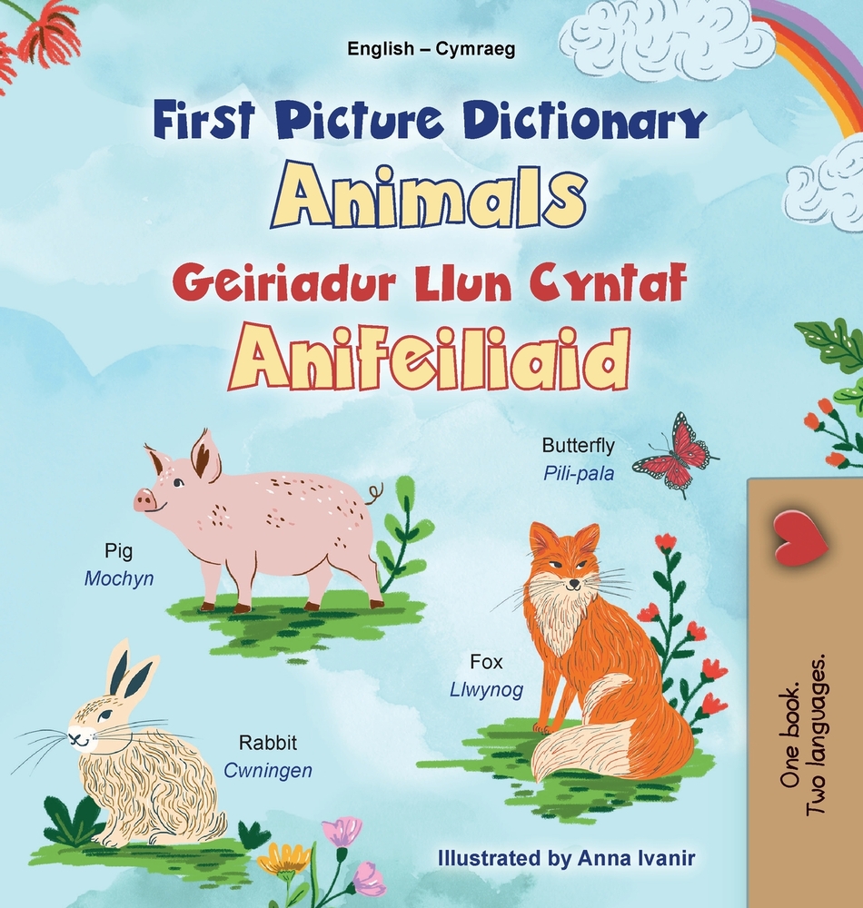 First Picture Dictionary - Animals (English Welsh Bilingual Children's Book) cover