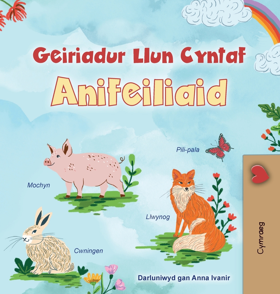 First Picture Dictionary - Animals (Welsh Children's Book) cover