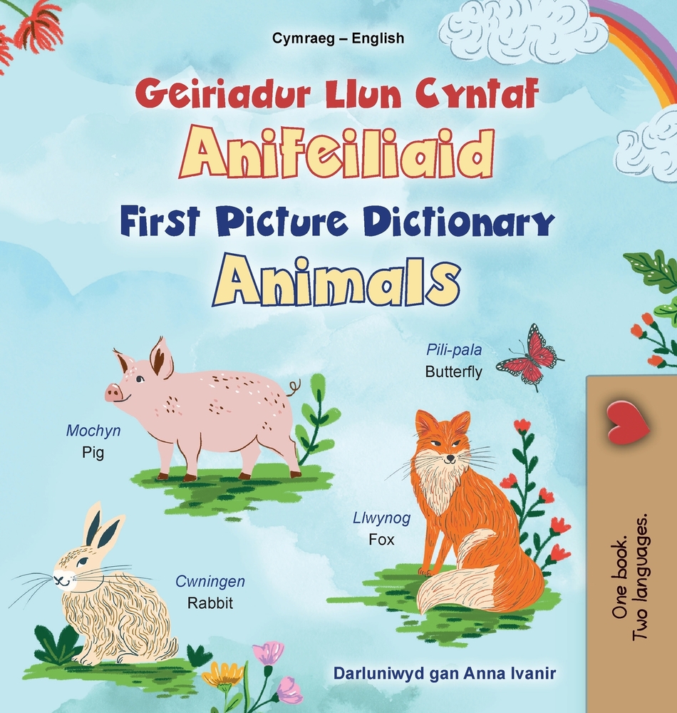 First Picture Dictionary - Animals (Welsh English Bilingual Children's Book) cover