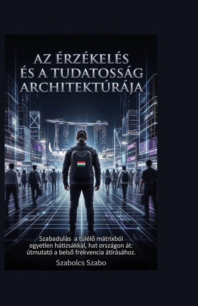 Az érzékelés és a tudatosság architektúrája: Szabadulás a túlélési mátrixból, egyetlen hátizsákkal hat országon át: Útmutató a belső frekvencia á cover