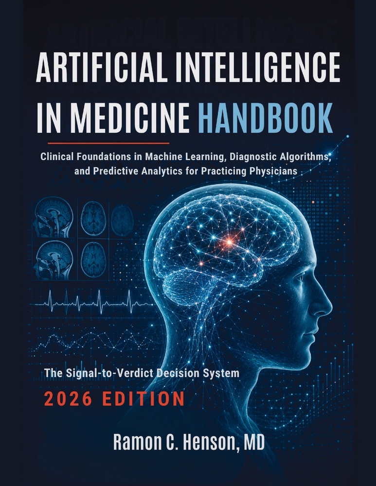 Artificial Intelligence in Medicine Handbook 2026: Clinical Foundations in Machine Learning, Diagnostic Algorithms, and Predictive Analytics for Pract cover