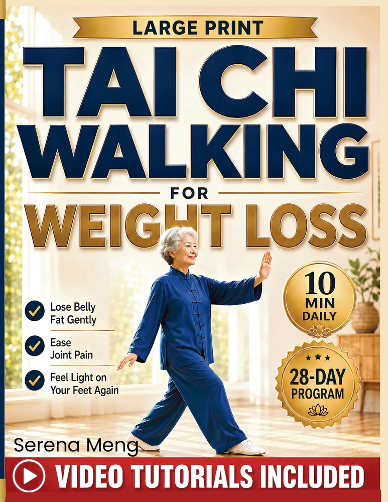 Tai Chi Walking for Weight Loss: The Gentle 10-Minute, 28-Day Program to Lose Belly Fat, Ease Joint Pain, and Feel Light on Your Feet Again. With Illu cover