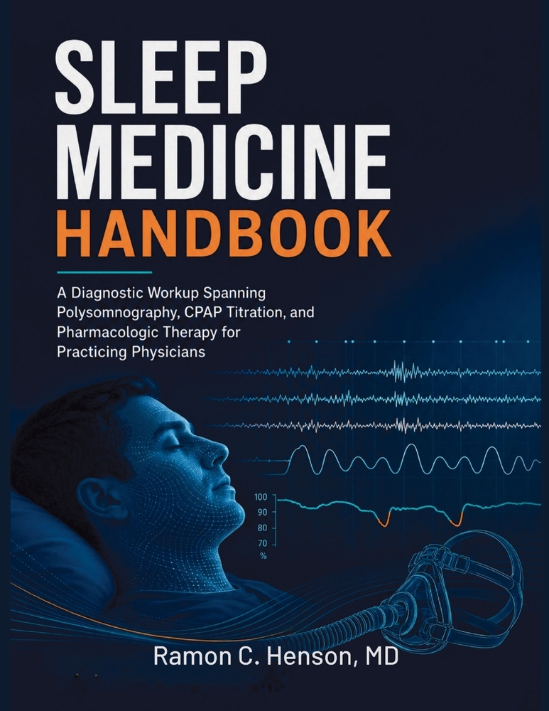 Sleep Medicine Handbook 2026: A Diagnostic Workup Spanning Polysomnography, CPAP Titration, and Pharmacologic Therapy for Practicing Physicians cover