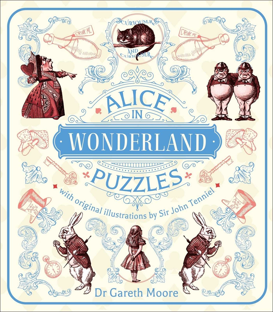 Alice in Wonderland Puzzles: A Puzzle Book with Original Illustrations by Sir John Tenniel cover