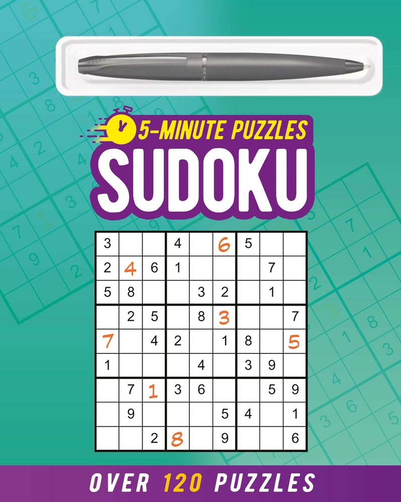 5-Minute Sudoku (Includes Ball-Point Pen): Over 120 Puzzles cover