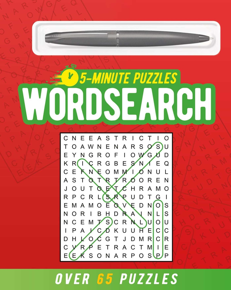 5-Minute Wordsearch (Includes Ball-Point Pen): Over 65 Puzzles cover