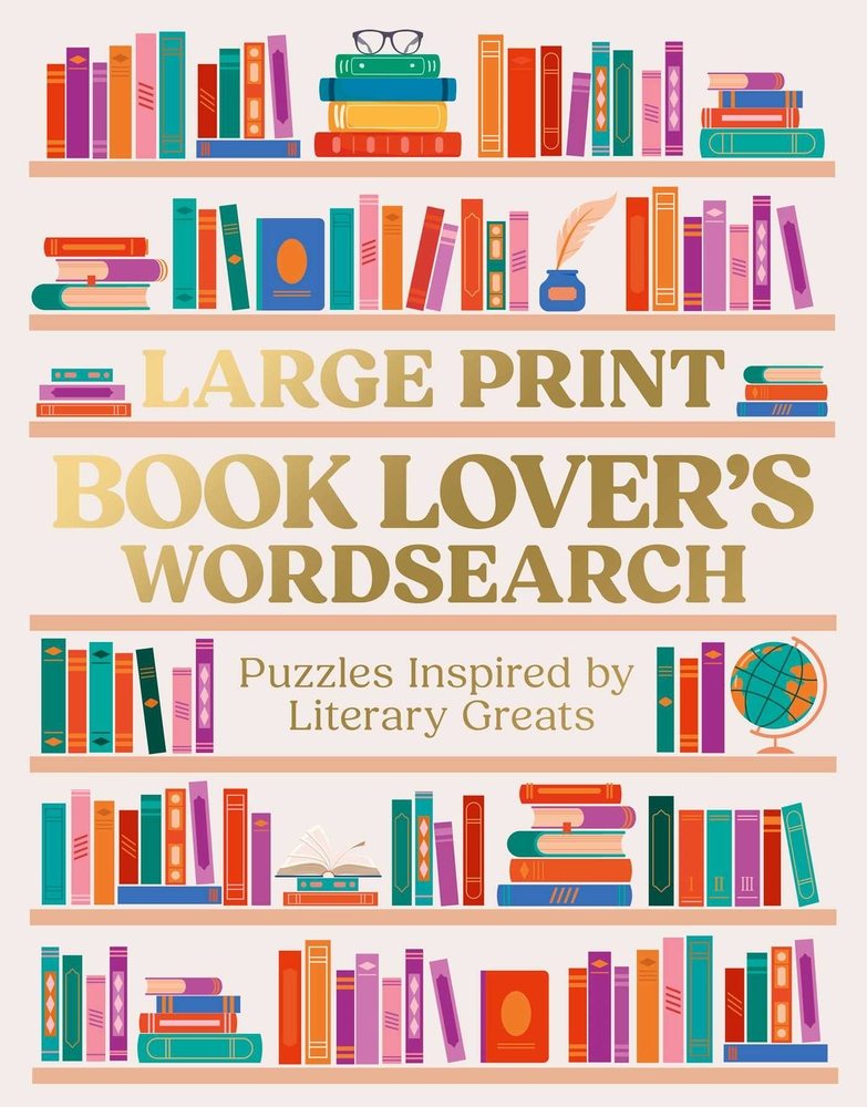 Large Print Book Lover's Wordsearch cover