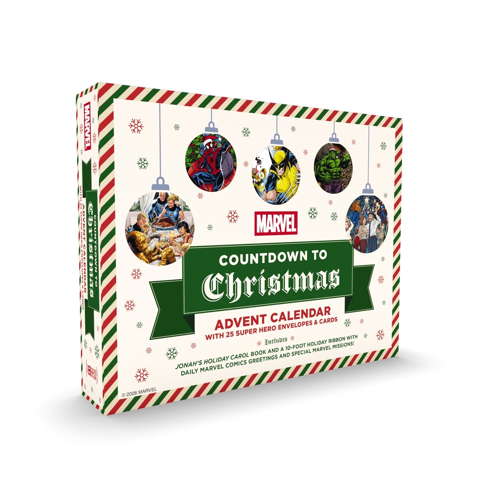 Marvel Countdown to Christmas: Advent Calendar with 25 Super-Hero Envelopes and Cards cover