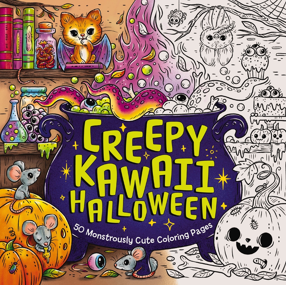 Creepy Kawaii Halloween: 50 Monstrously Cute Coloring Pages cover