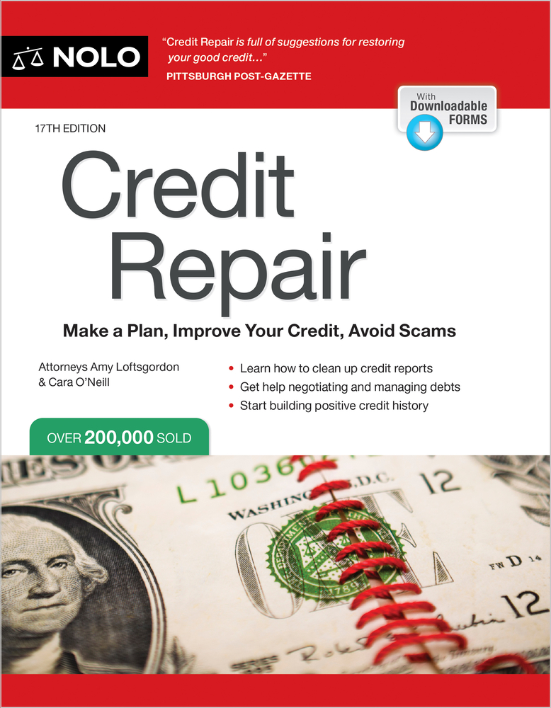 Credit Repair: Make a Plan, Improve Your Credit, Avoid Scams cover