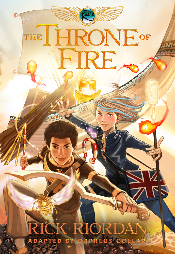 Kane Chronicles, The, Book Two: Throne of Fire: The Graphic Novel, The-The Kane Chronicles, Book Two cover