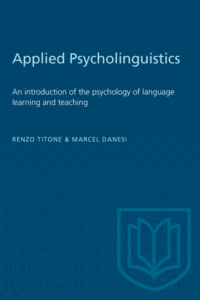 Applied Psycholinguistics: An Introduction of the Psychology of Language Learning and Teaching cover