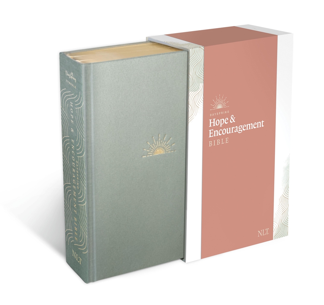 NLT Dayspring Hope & Encouragement Bible (Hardcover Deluxe, Seafoam Green) cover