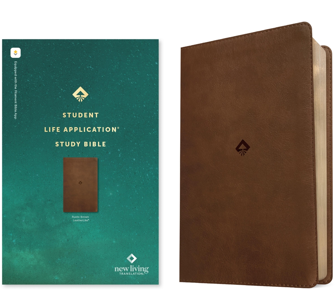 NLT Student Life Application Study Bible, Filament Enabled (Leatherlike, Rustic Brown, Red Letter) cover