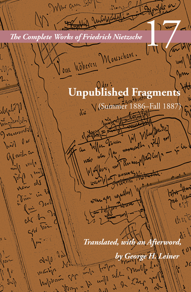 Unpublished Fragments (Summer 1886-Fall 1887): Volume 17 cover