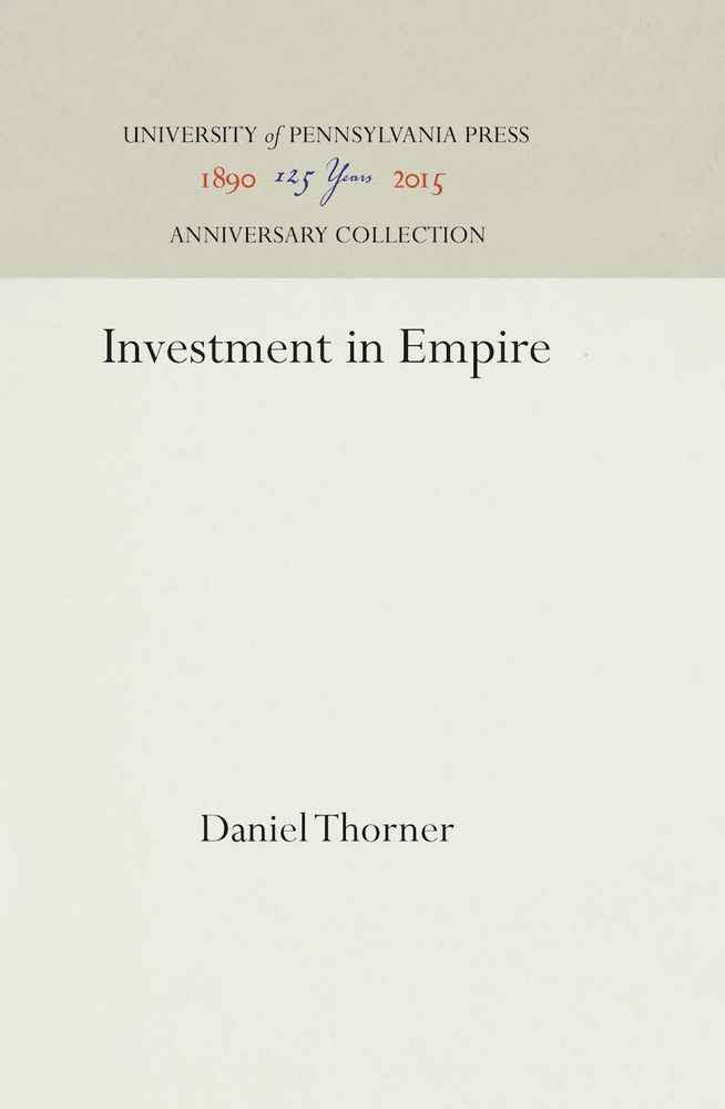 Investment in Empire: British Railway and Steam Shipping Enterprise in India, 1825-1849 cover