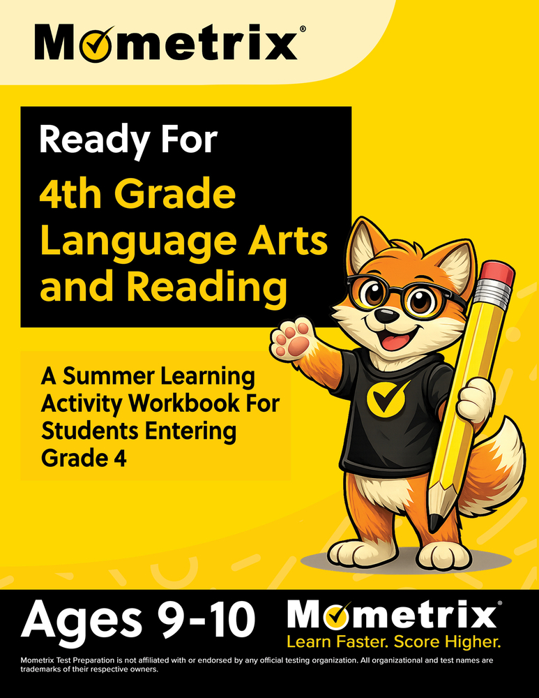 Ready For 4th Grade Language Arts and Reading: A Summer Learning Activity Workbook For Students Entering Grade 4 [Ages 9-10] cover