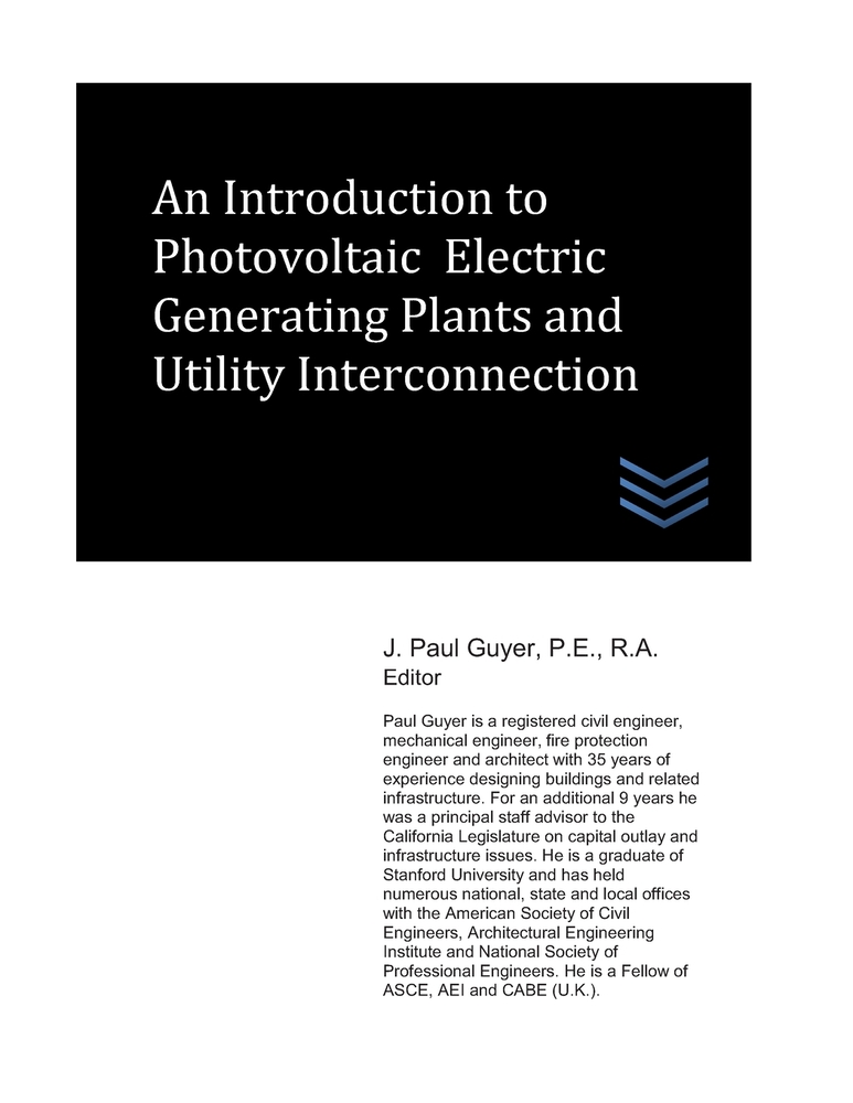 An Introduction to Photovoltaic Electric Generating Plants and Utility Interconnection cover
