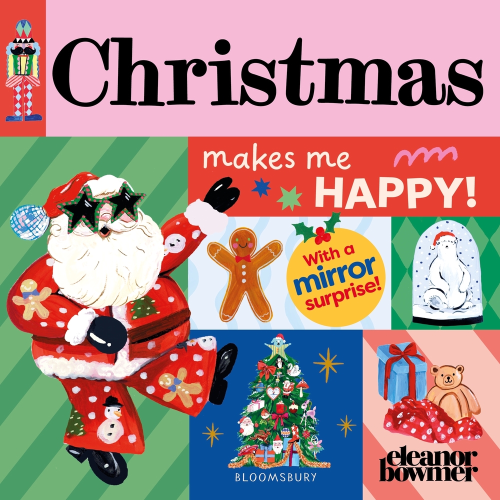 Christmas Makes Me Happy!: A Bright and Cheerful Mirror-Surprise Book cover