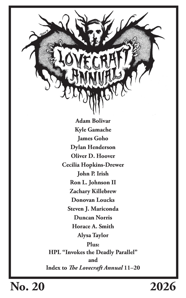 Lovecraft Annual No. 20 (2026) cover