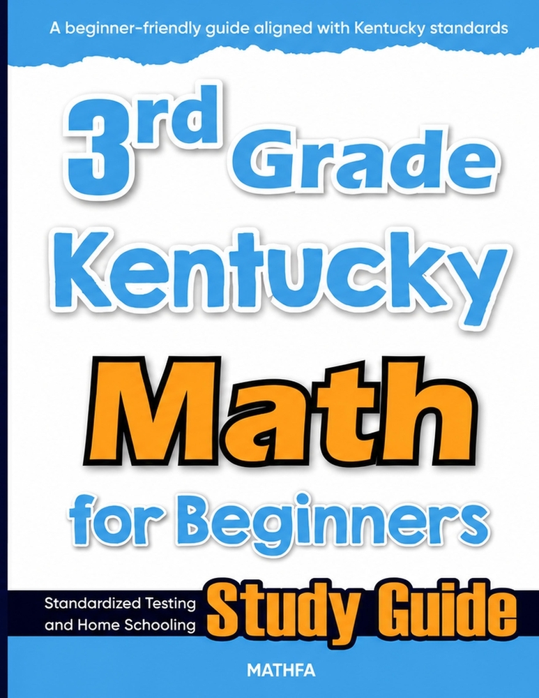 3rd Grade Kentucky Math for Beginners: Standardized Testing and Home Schooling Study Guide cover