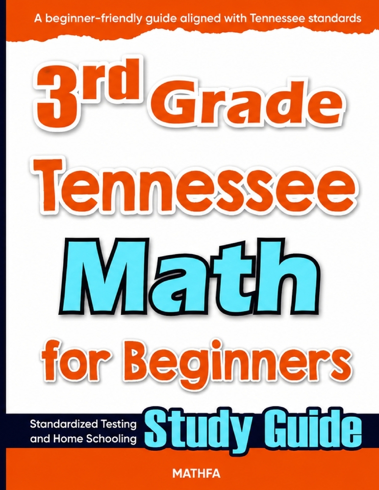 3rd Grade Tennessee Math for Beginners: Standardized Testing and Home Schooling Study Guide cover
