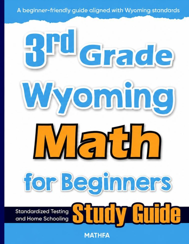 3rd Grade Wyoming Math for Beginners: Standardized Testing and Home Schooling Study Guide cover