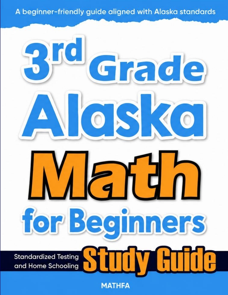 3rd Grade Alaska Math for Beginners: Standardized Testing and Home Schooling Study Guide cover